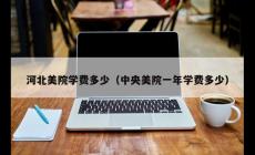 河北美院一年學(xué)費(fèi)多少錢