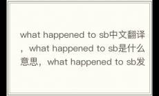 what happened to sb語(yǔ)法結(jié)構(gòu)